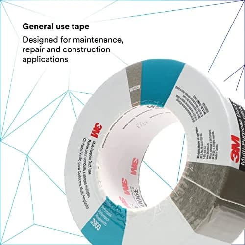 3M Multi-Purpose Duct Tape 3900 | Water Resistant, Olive Color, 48 mm x 54.8 m, Rubber Adhesive thumbnail 2