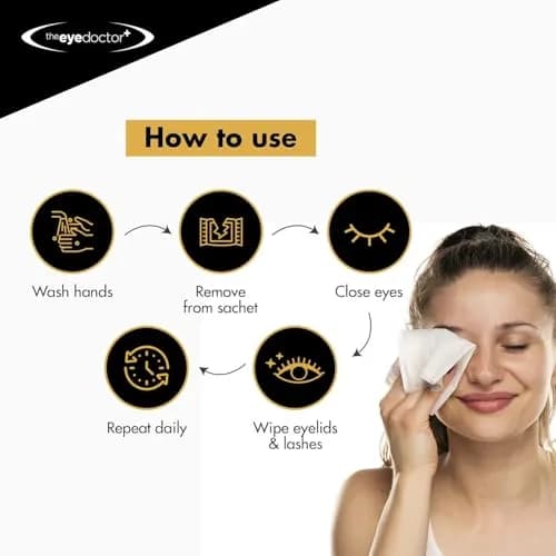 The Eye Doctor Biodegradable Eyelid Wipes 80 Count | Gentle Daily Lid Care for Sensitive Eyes thumbnail 6