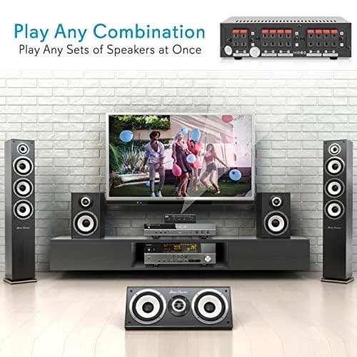 Pyle 4-Channel High Power Stereo Speaker Selector - A/B/C/D | 4 Pairs of Speakers, 100W/Channel, 14-Gauge Wires thumbnail 6