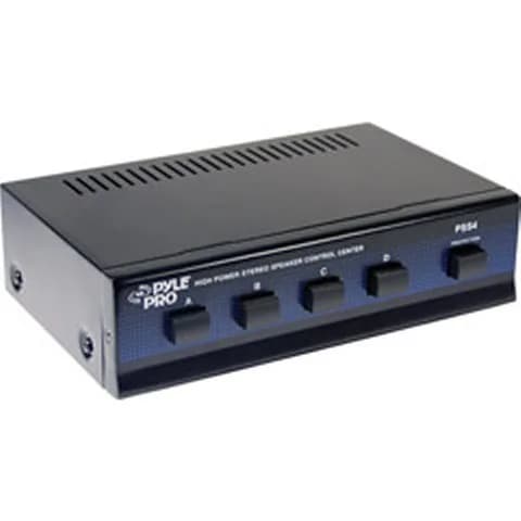 Pyle 4-Channel High Power Stereo Speaker Selector - A/B/C/D | 4 Pairs of Speakers, 100W/Channel, 14-Gauge Wires thumbnail 4