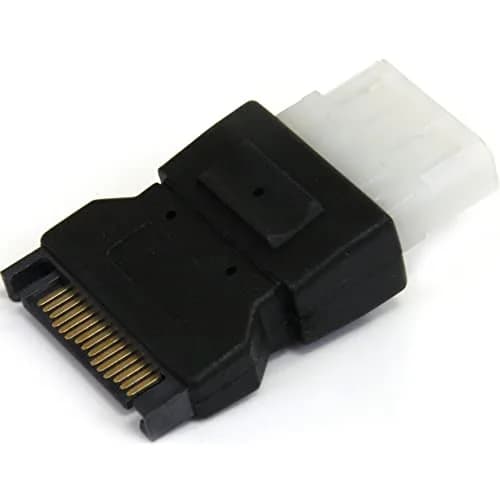 StarTech.com SATA to LP4 15 Pin Power Adapter Cable | 2-inch Black thumbnail 1