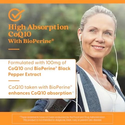 Doctor's Best High Absorption CoQ10 with BioPerine 100 mg 60 Veggie Caps thumbnail 6