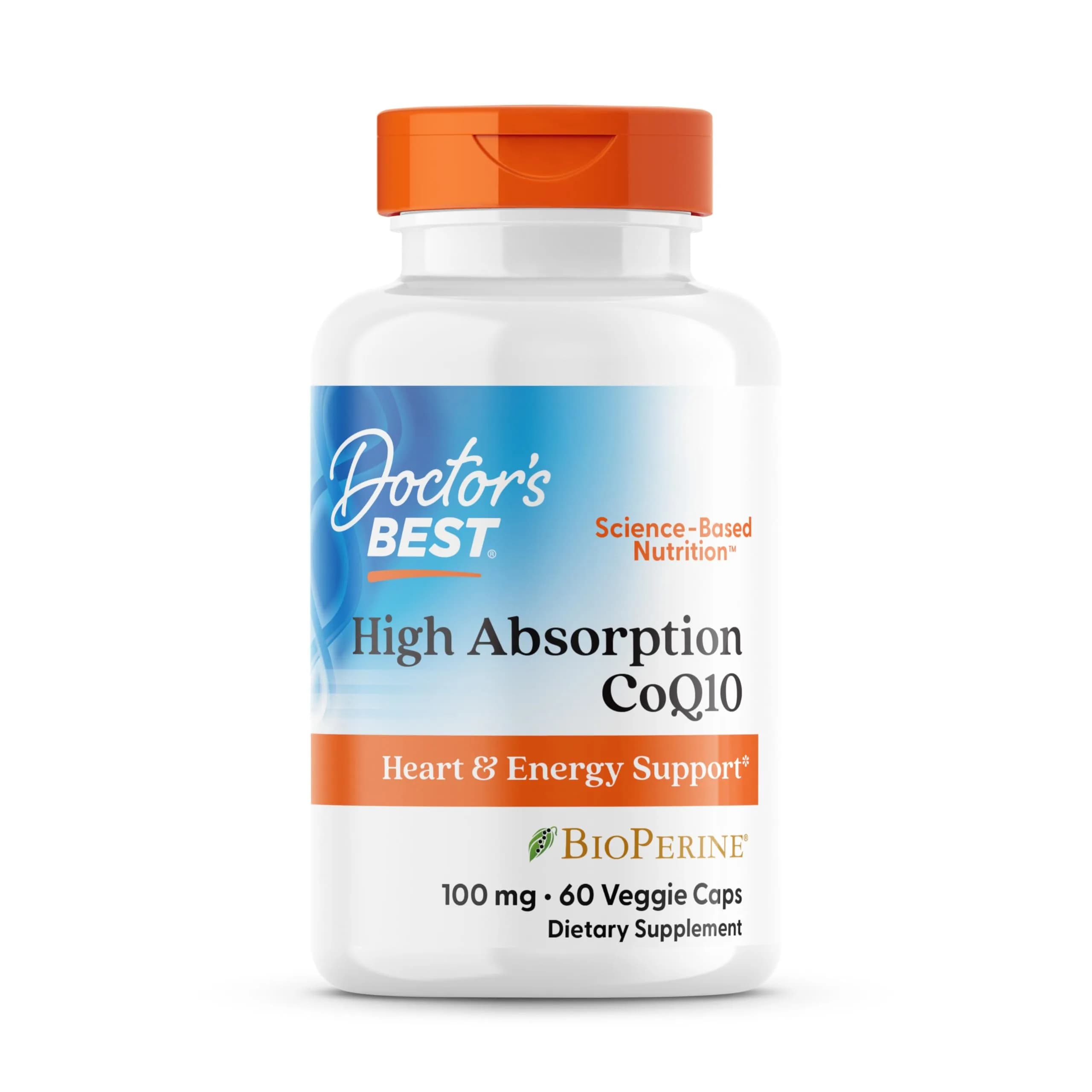 Doctor's Best High Absorption CoQ10 with BioPerine 100 mg 60 Veggie Caps