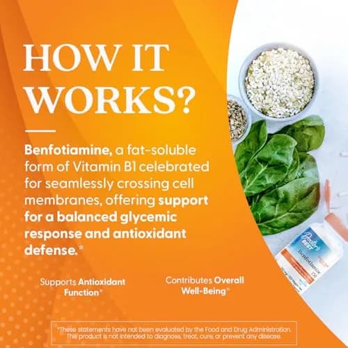 Doctor's Best Benfotiamine 150mg Supplement | Non GMO, Vegan, 120 Veggie Caps thumbnail 3