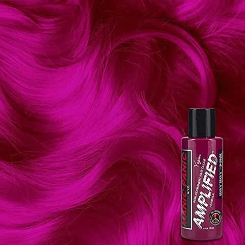 MANIC PANIC Hot Hot Pink Amplified Semi-Permanent Hair Dye 118ml (4 Fl Oz) | Glows Under Blacklight thumbnail 3