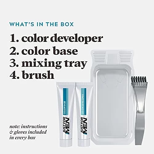Just For Men Mustache & Beard Real Black M-55 (3-Pack) | Ammonia-Free Facial Hair Color thumbnail 3
