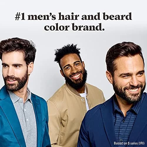 Just For Men Mustache & Beard Dye, Darkest Brown M-50 (3 Pack) | Keratin & Biotin Enriched for Coarse Facial Hair thumbnail 5