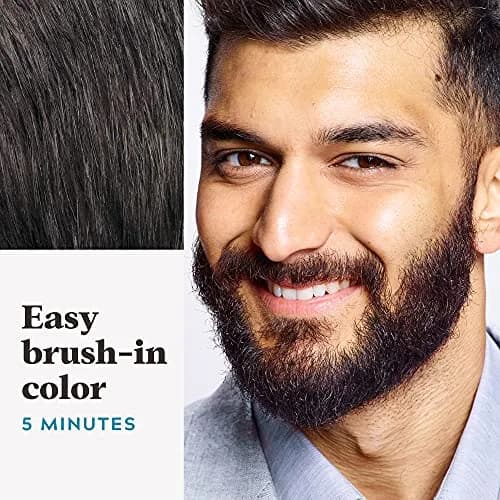 Just For Men Mustache & Beard Dye, Darkest Brown M-50 (3 Pack) | Keratin & Biotin Enriched for Coarse Facial Hair thumbnail 4