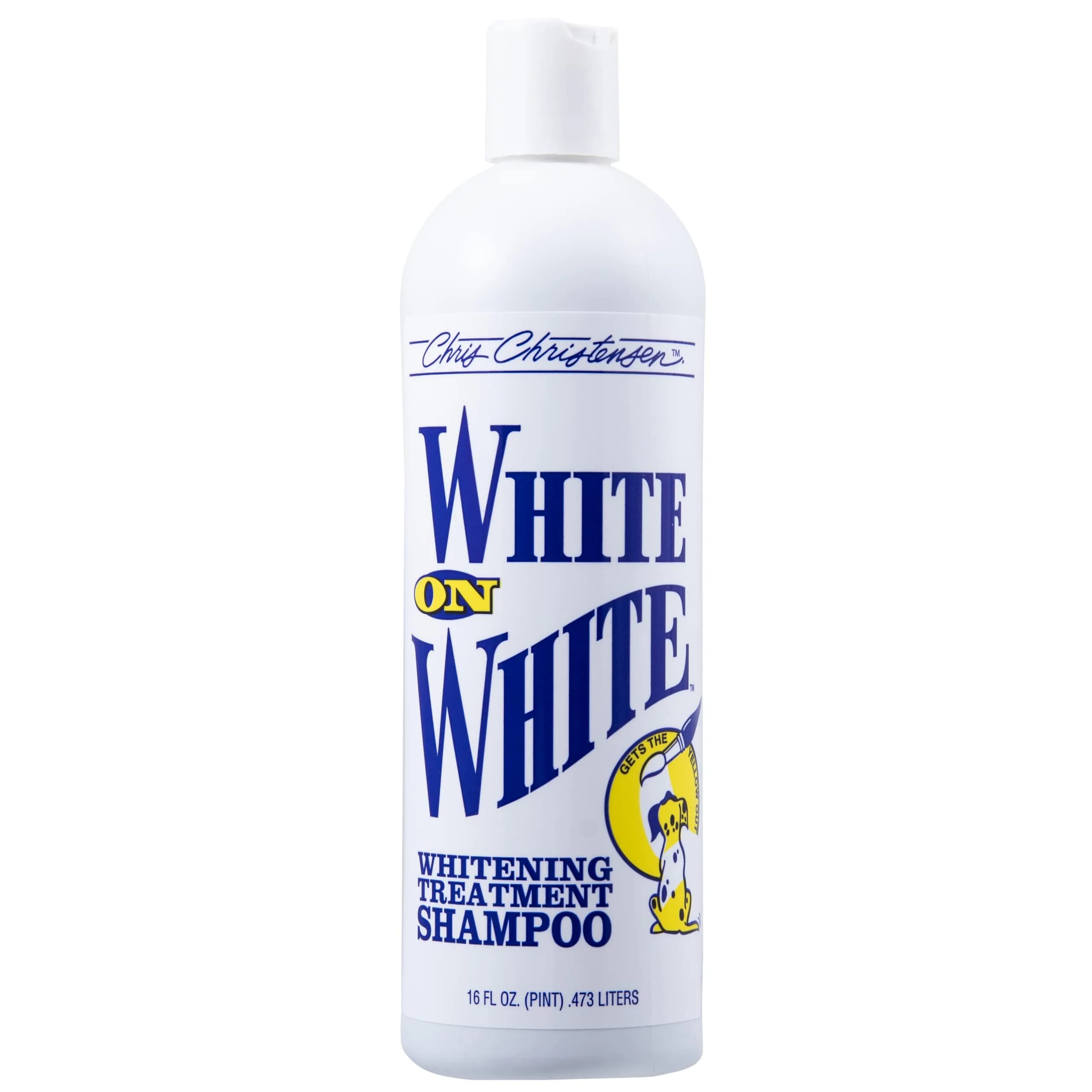 Chris Christensen White on White Whitening Dog Shampoo 473ml (16 fl oz) | Optic Intensifying Treatment for All Coats