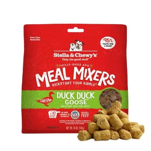 Stella & Chewy's Freeze-Dried Raw Duck Duck Goose Meal Mixers for Dogs 1.13 lb (512 g) | Picky Eater Food Topper & Mixer thumbnail 1