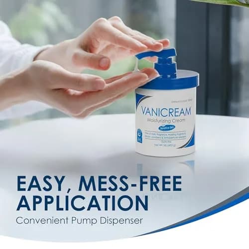 Vanicream Moisturizing Cream with Pump Dispenser 473ml (16 Oz) | Gentle Hydration for Sensitive Skin thumbnail 9