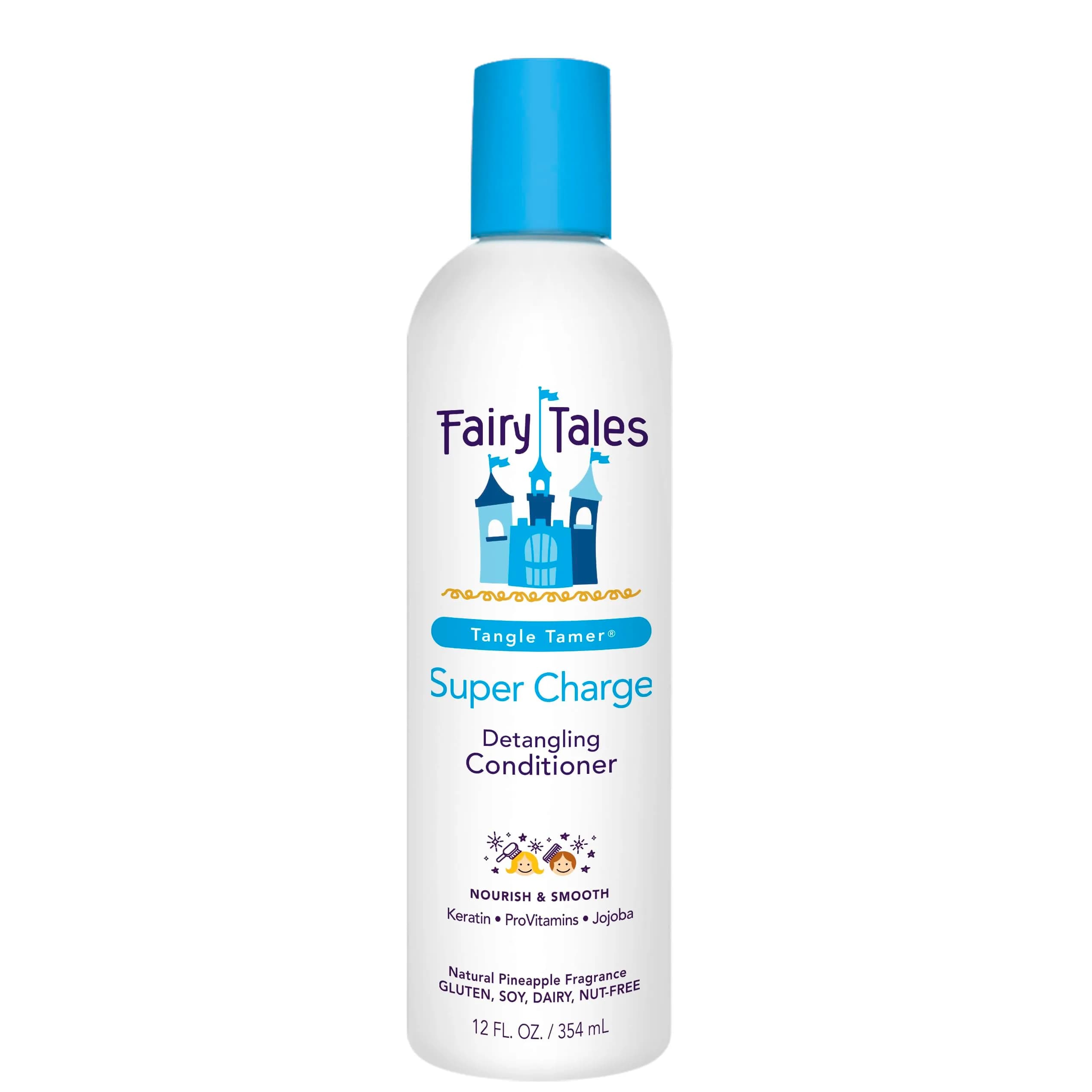 Fairy Tales Tangle Tamer Super Charge - Detangling Conditioner for Kids - Paraben Free, Sulfate Free, Gluten Free, Nut Free - 12 oz | Nourishing, gentle detangler for unruly hair