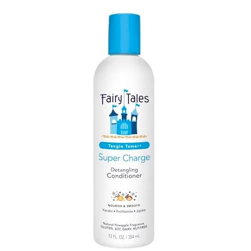 Fairy Tales Tangle Tamer Super Charge - Detangling Conditioner for Kids - Paraben Free, Sulfate Free, Gluten Free, Nut Free - 12 oz | Nourishing, gentle detangler for unruly hair thumbnail 1