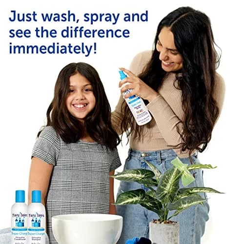 Fairy Tales Tangle Tamer Super Charge - Detangling Conditioner for Kids - Paraben Free, Sulfate Free, Gluten Free, Nut Free - 12 oz | Nourishing, gentle detangler for unruly hair thumbnail 5