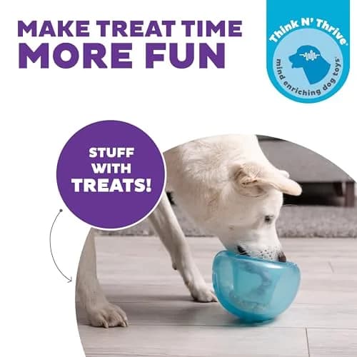 Outward Hound Snoop Interactive Treat Dispenser Dog Toy, Blue, 5" | Mental Stimulation & Slow Feeding thumbnail 4