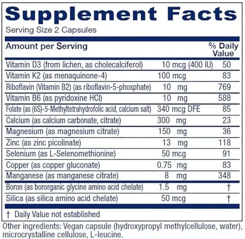 Vitanica OsteoBlend Bone Support Vegan 240 Capsules | Supports Bone Health & Density thumbnail 2