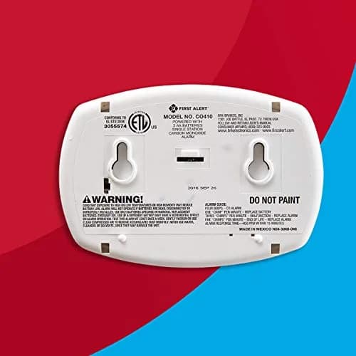 First Alert Battery Carbon Monoxide Alarm with Digital Display & Electrochemical Sensor | 236g (8.3oz) thumbnail 5