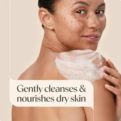 Aveeno Daily Moisturizing Body Wash for Normal to Dry Skin, Sensitive Skin Formula with Prebiotic Oat, 532ml (18 Fl Oz) | Gently Cleanses & Nourishes Dry Skin thumbnail 3