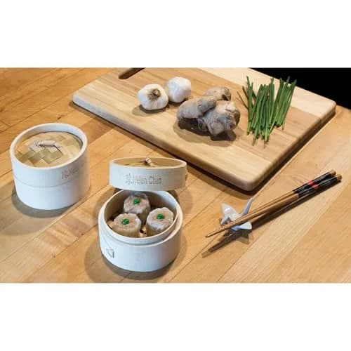 Helen's Asian Kitchen Bamboo Dim Sum Steamer Basket with Lid, 4 Inch (10 cm) 1-Tier | Authentic Asian Cooking thumbnail 6
