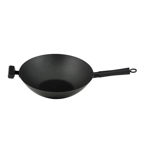 Helen's Asian Kitchen Premium Excalibur Non-Stick Wok, 14-Inch Flat Bottom | Traditional Asian Cooking Performance thumbnail 1