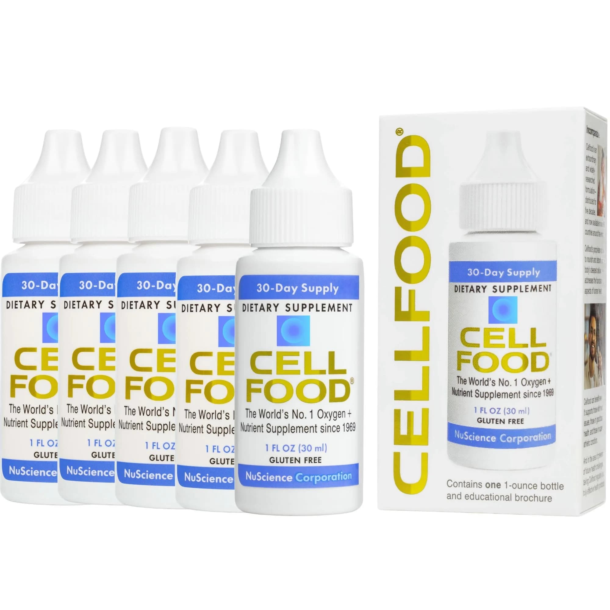 Cellfood Oxygen Boost Liquid Nutritional Supplement Gluten Free 150ml (5 Fl Oz) | World's #1 Selling Oxygen + Nutrient Supplement