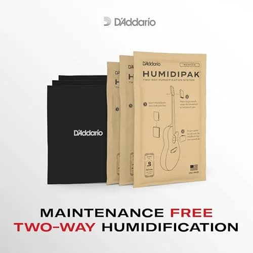 D'Addario Humidipak Guitar Humidity Control Kit, Maintain Case System | 2-Pack, 45-50% RH thumbnail 3