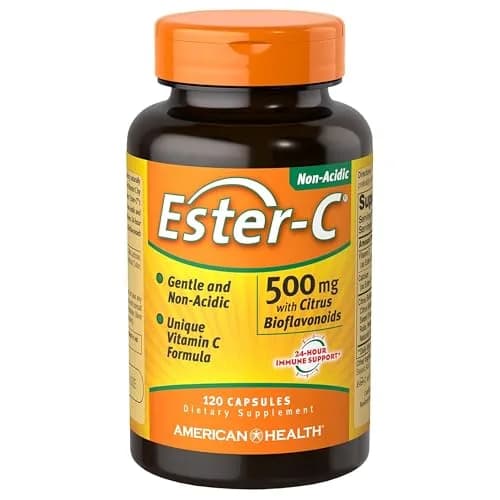 American Health Ester-C w/Citrus Bioflavonoids Capsules, 500mg | 120ct immune support thumbnail 1