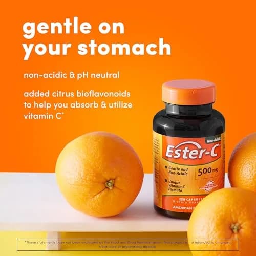 American Health Ester-C w/Citrus Bioflavonoids Capsules, 500mg | 120ct immune support thumbnail 7