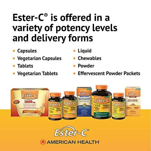 American Health Ester-C w/Citrus Bioflavonoids Capsules, 500mg | 120ct immune support thumbnail 8