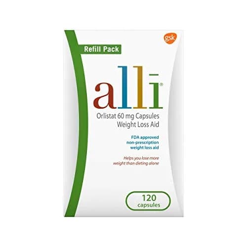 alli Weight Loss Diet Pills, Orlistat 60 mg Capsules | Non-Prescription Fat Blocker, 120 Count thumbnail 1
