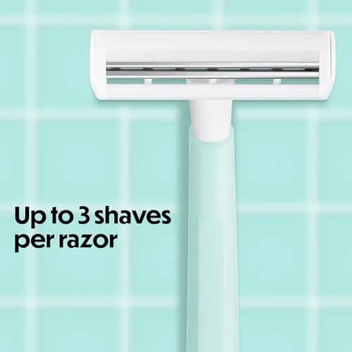 BIC Silky Touch Women's Disposable Razors, 2 Blades, Pastel Handles, 10 Count | Smooth Shave for Sensitive Skin thumbnail 5