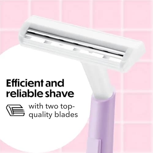 BIC Silky Touch Women's Disposable Razors, 2 Blades, Pastel Handles, 10 Count | Smooth Shave for Sensitive Skin thumbnail 2