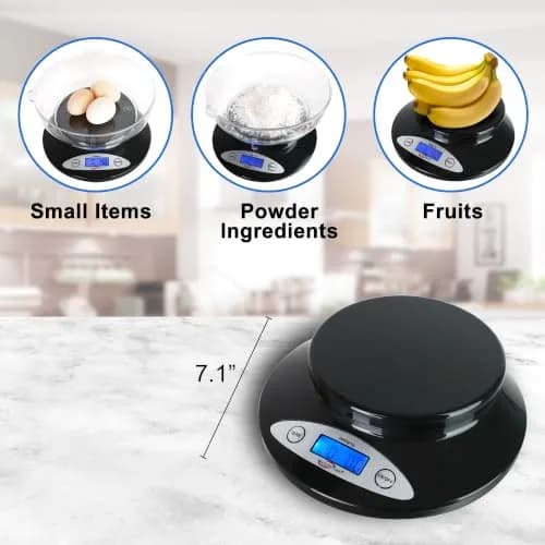 Weighmax Electronic Kitchen Scale - Weighmax 2810-2KG black | Precise 1g/0.1oz Weighing for Home & Kitchen thumbnail 4