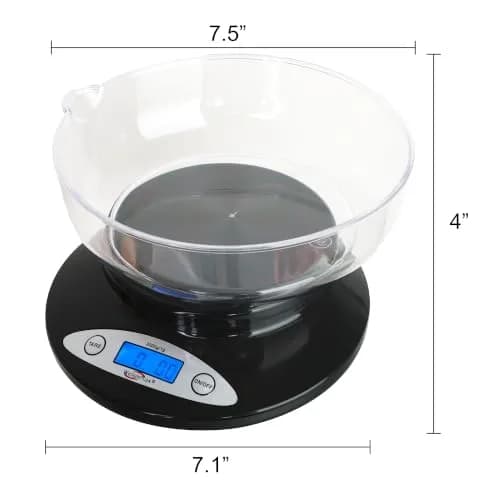Weighmax Electronic Kitchen Scale - Weighmax 2810-2KG black | Precise 1g/0.1oz Weighing for Home & Kitchen thumbnail 2