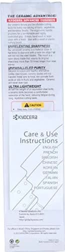 KYOCERA Revolution 3-inch Paring Ceramic Knife, Red Handle, White Blade | Ultra-Sharp, Long-Lasting Precision thumbnail 3