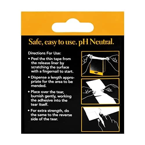 Lineco Archival Document Repair Tape 1 Inch x 35 Feet | Acid-Free, pH Neutral Adhesive thumbnail 2