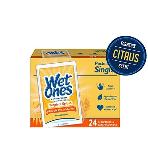 Wet Ones Antibacterial Hand Wipes Citrus Scent Singles 24 ct | Kills 99.99% of Germs thumbnail 5