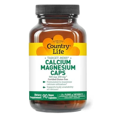 Country Life Target-Mins Calcium Magnesium Complex 90 Capsules | Supports Bone & Muscle Health thumbnail 1
