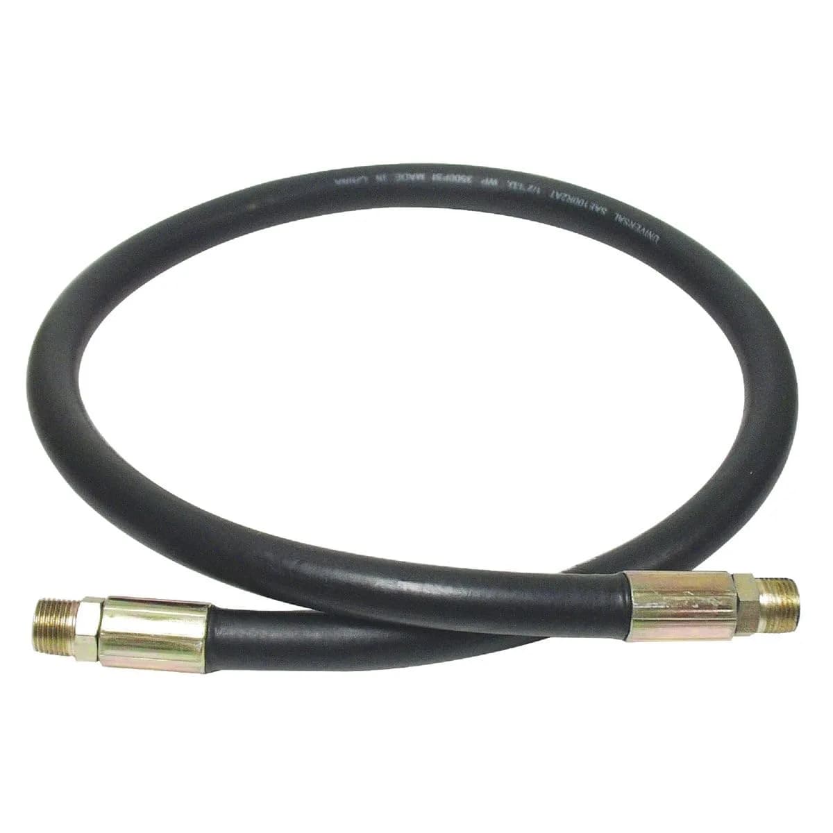 Apache 3/8" x 24" 2-Wire Hydraulic Hose Assembly Male x Male | 4000 PSI Working Pressure - main product image