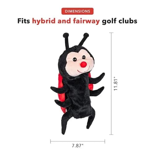 Daphne's Headcovers Lady Bug Hybrid Headcover | Premium Golf Club & Fairway Cover | Stylish Club Protection for Men & Women thumbnail 3