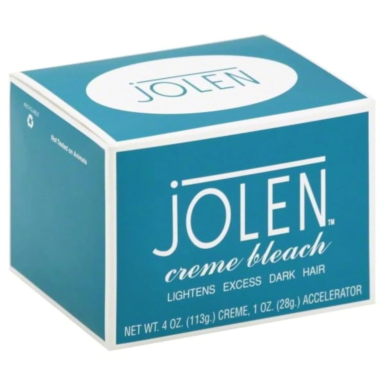 Jolen Creme Bleach Original Formula 118ml (4 oz) | Gentle Hair Lightening for Face & Body — 4 Ounce