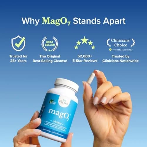 nbpure MagO7 Natural Colon Cleanse & Detox 90 Capsules | Gentle Overnight Relief for Constipation & Bloating thumbnail 4