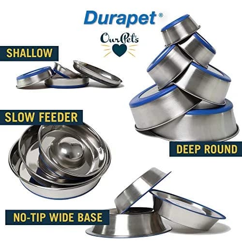 Our Pets DuraPet Stainless Steel Non-Slip Cat Bowl 1 Cup (5.3" x 5.3" x 1.1") | Whisker-Friendly & Dishwasher Safe thumbnail 7