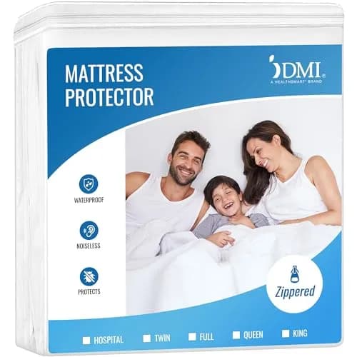 DMI Waterproof Mattress Protector and Cover Twin | Zippered, Noiseless, Durable thumbnail 1