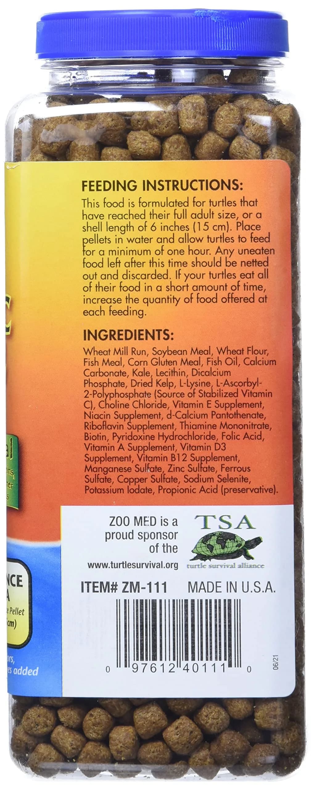 Zoo Med Natural Maintenance Formula Aquatic Turtle Food 340 g (12 oz) | Scientifically Formulated for Life Stages thumbnail 4