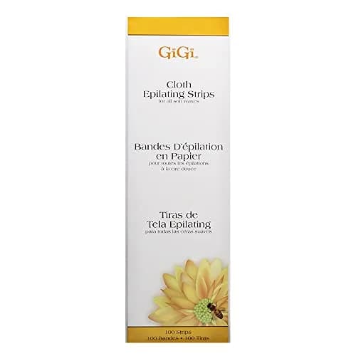 Gigi Cloth Epilating Wax Strips for Face & Bikini Line, 100 Count | Non-Woven Hair Removal Strips thumbnail 1