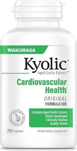 Kyolic Aged Garlic Extract Formula 100, 200 Capsules | Supports Circulatory Function with 1200 mg Aged Garlic Extract Daily thumbnail 1