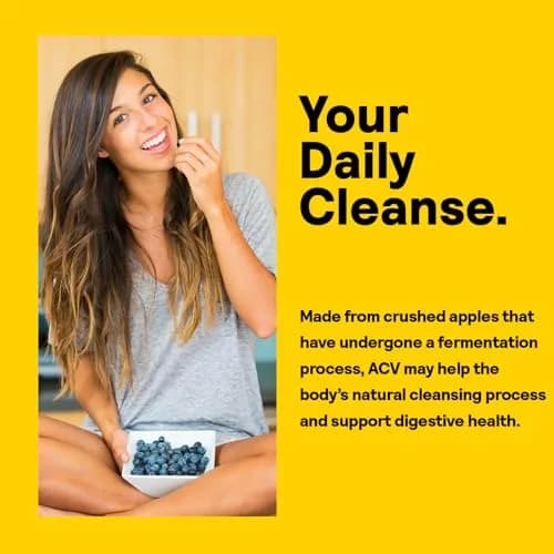 Nature's Life Apple Cider Vinegar Supplements 250 mg | Detox & Digestion Support thumbnail 4
