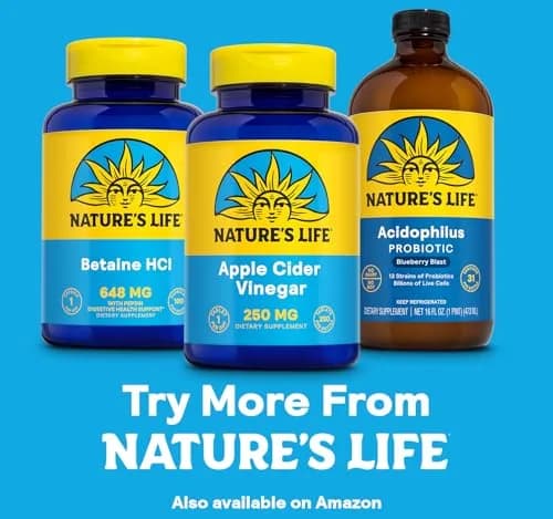 Nature's Life Apple Cider Vinegar Supplements 250 mg | Detox & Digestion Support thumbnail 6