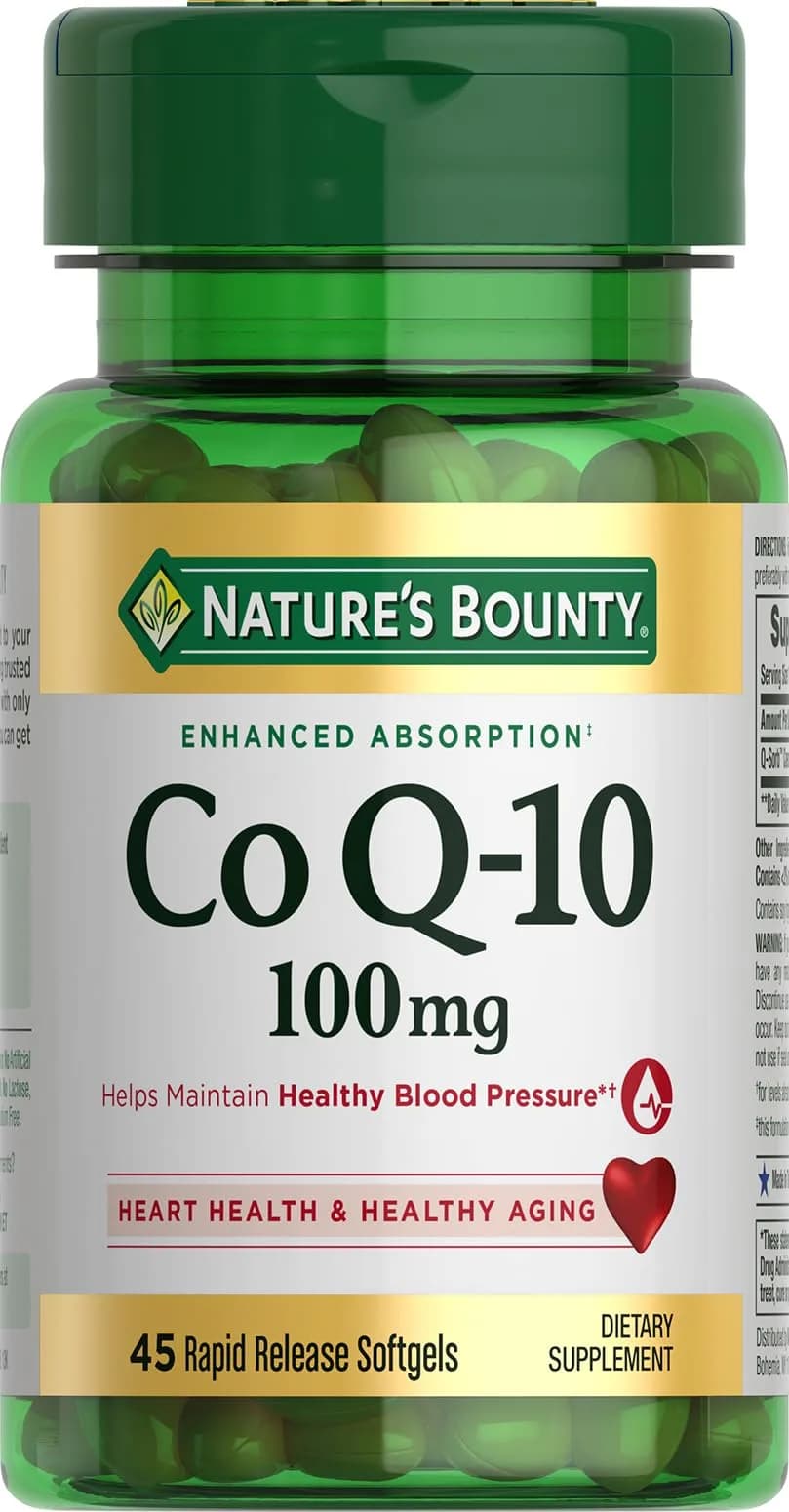 Nature's Bounty CoQ10 100mg for Heart Support | Supports Cardiovascular Wellness - main product image